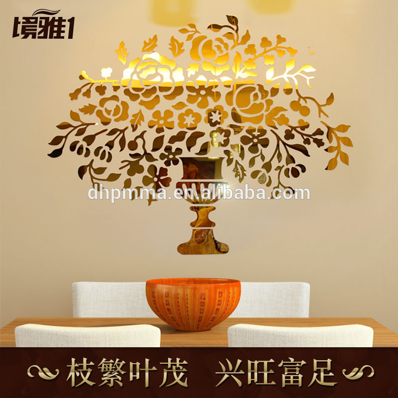 Tree Acrylic Mirror Wall Art Decals in Acrylic for House Decoration