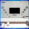 Flower Shaped Self Adhesive Acrylic Mirror Wall Decals Decoration