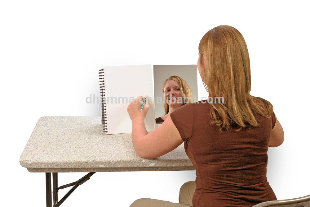 Acrylic Free-Standing and Double-Sided Self-Portrait Mirror,Acrylic makeup mirror
