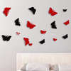 Butterfly Shape Wall Mirror with Self-adhesive Back for Home Decor