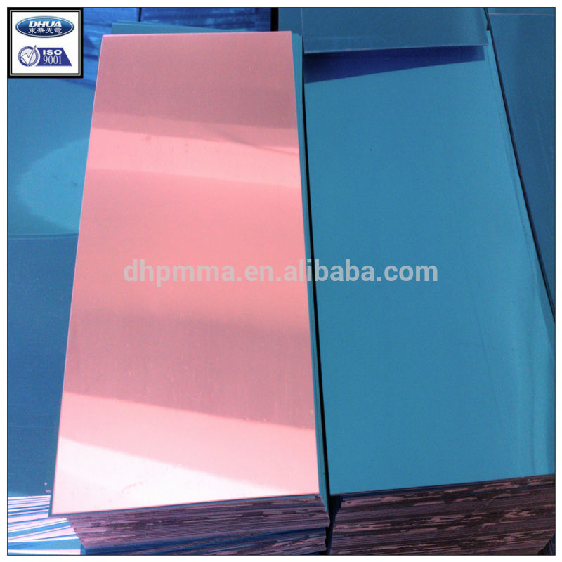 3.0mm 4*6'' Rose Gold Acrylic Mirror Sheet, Rose Gold Acrylic Mirror, Flexible Mirror Sheet