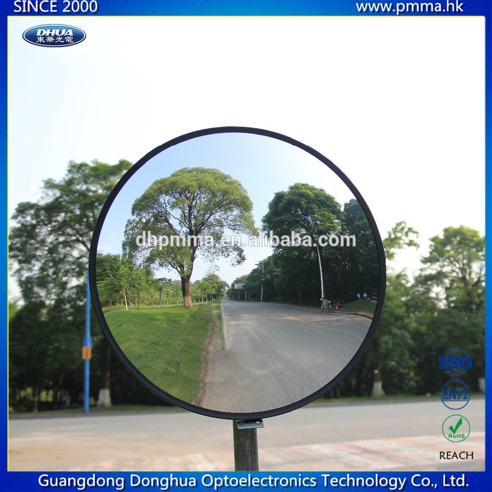 roadway safety convex mirror