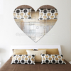 Home Decors Heart Shaped Acrylic Wall Mirror Stickers