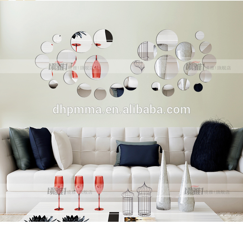 Simple Style DIY Acrylic Wall Mirror Stickers Home Decoration