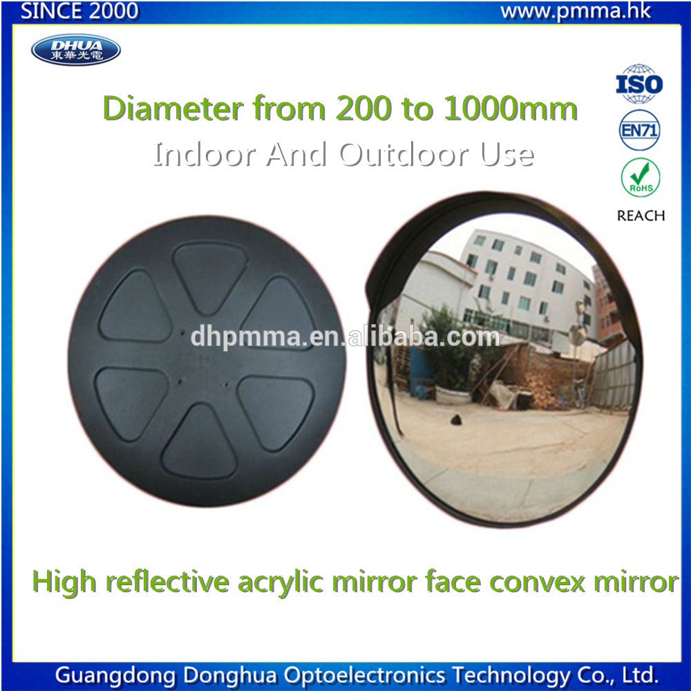 unbreakable high reflective acrylic convex mirror for traffic safety