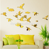 Home Decoration Interior Decorating Flying Swan Acrylic Wall Mirror Sticker