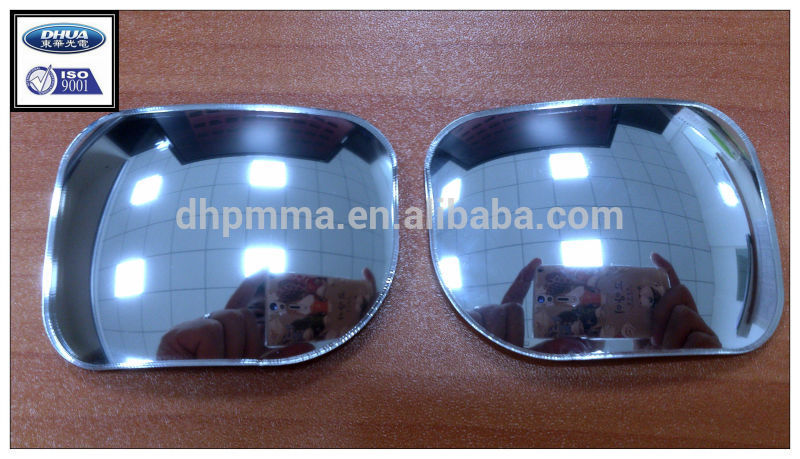 small size custom make acrylic plexiglass convex rearview mirror for car and toy